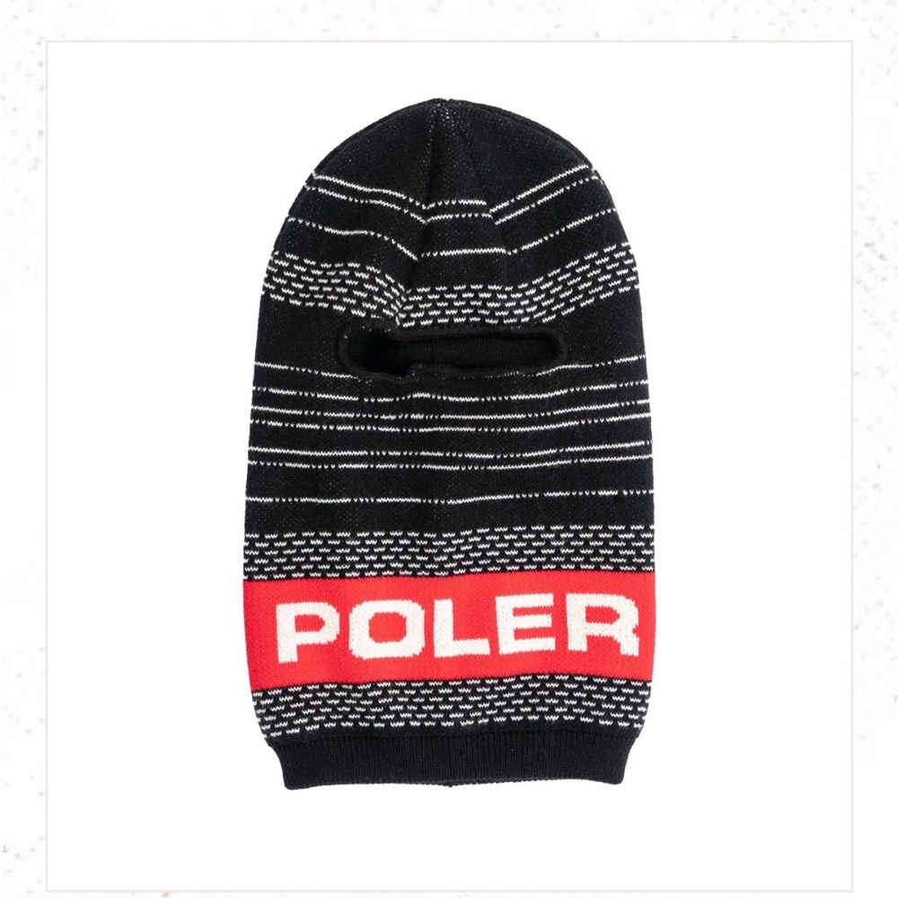 Poler Black and Red Striped Baclava